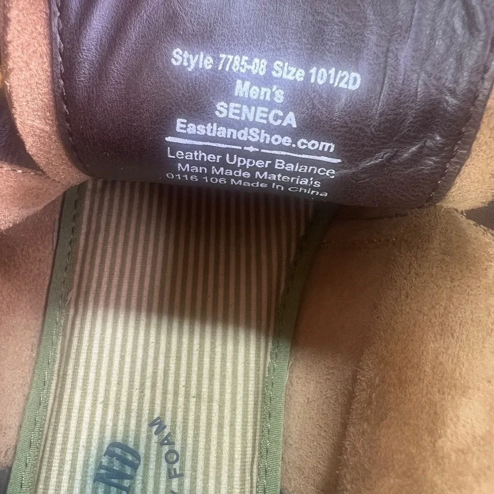 Eastland Seneca Camp Moc Chukka Boots Brown Leather‎ Size 10.5